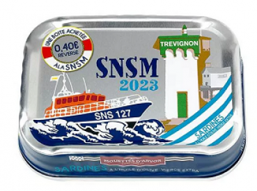 Sardine - Extra Olivenoel - Fischdose - Fischkonserve - Bretagne - franzoesische Feinkost - SNSM